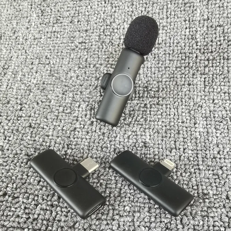 Bezprzewodowy Mikrofon LaValier Mic MIC MINI na iPhone'a komórka komórkowa PC PC PC Tiny Micro Tie Mikrofon Mike Dual Bluetooth