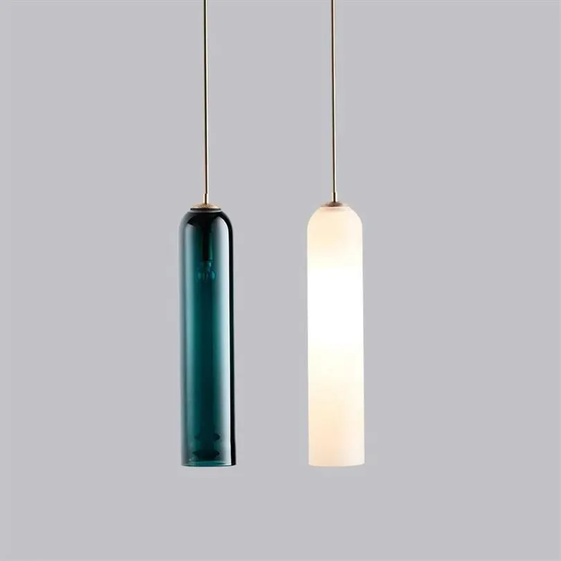 Pendellampor modern pendent lampa led glas nordiska hängande belysningsarmaturer upphängning kreativt levande sängplats sovrum inomhus cha2557