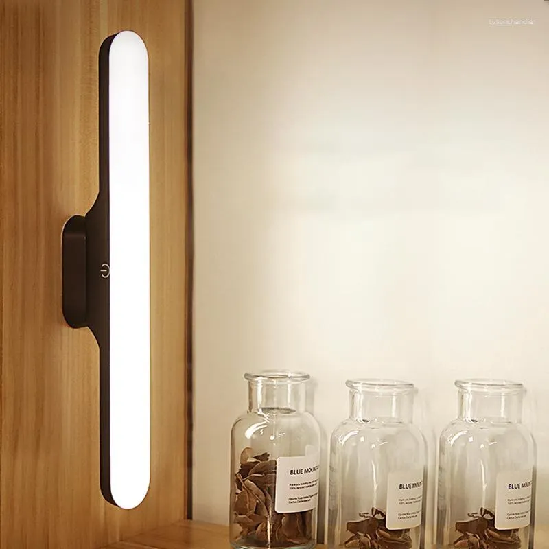 Настольные лампы Настольная лампа для спальни USB-свет с затемнением от 3000 до 6000 К Магнитная прикроватная перезаряжаемая офисная учеба для чтения