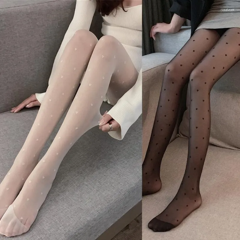 Summer Sexy Transparent Silky See Through Stretch Tights For Women Solid  Color Sheer Slim Polka Dot Hosiery From Rosalucas, $5.51