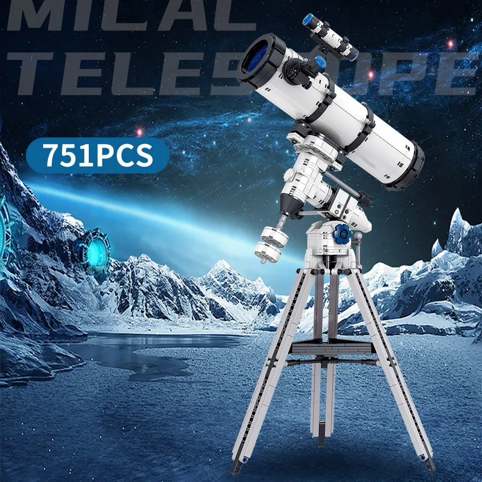 Bouwsteenspeelgoed Ruimte Astronomische Telescoop Camera 780PCS Mall Deeltje Bouwsteen Speelgoed Voor Kinderen Technic Modelbouwsteenset Kerstcadeau