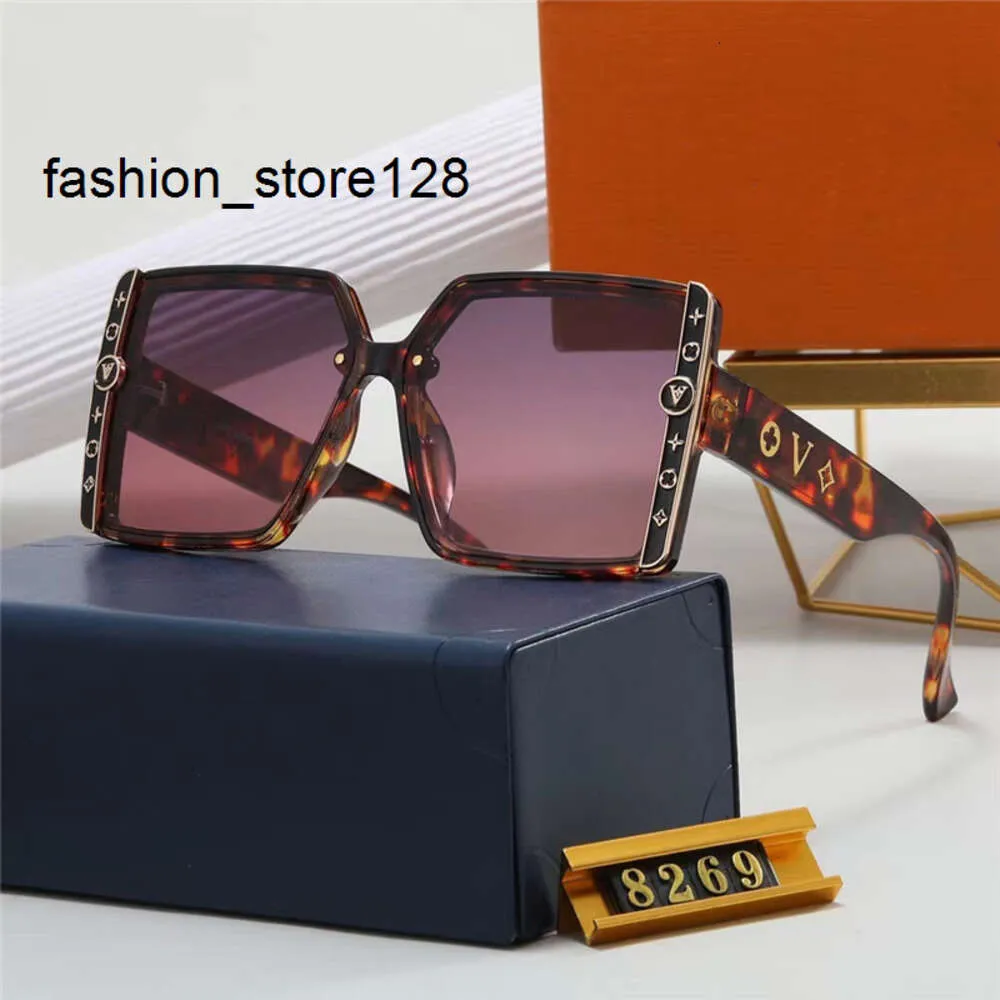 2023 Designer Sunglasses For Women and Men Cat Eye Model Special UV 400 Protection Letters Leg Double Beam Big Frame Outdoor Brands Design Women Sunglasses 8269 I2DL