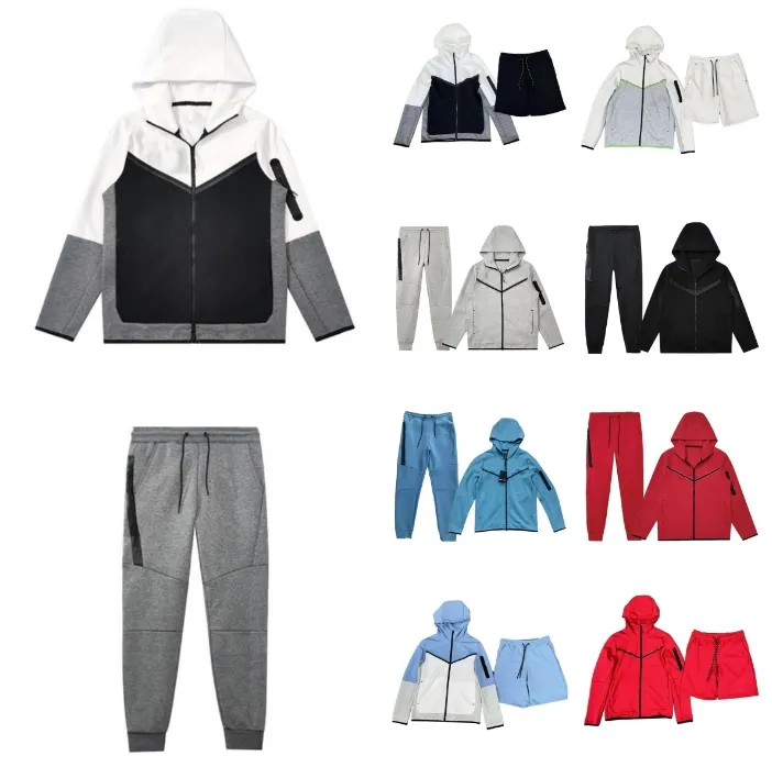 Technleece męskie projektant damski Techfleece spodnie z kapturem dresy joggingowe szorty z kapturem kurtka azjatycka rozmiar m-2xl