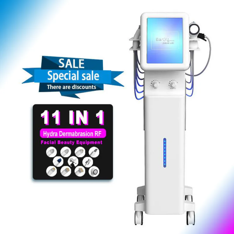 Topkwaliteit 11 in 1 Zuurstof Jet Peel Facial Microdermabrasie Aqua Peeling Salon Beauty Facial Machine voor alle soorten huidgebruik