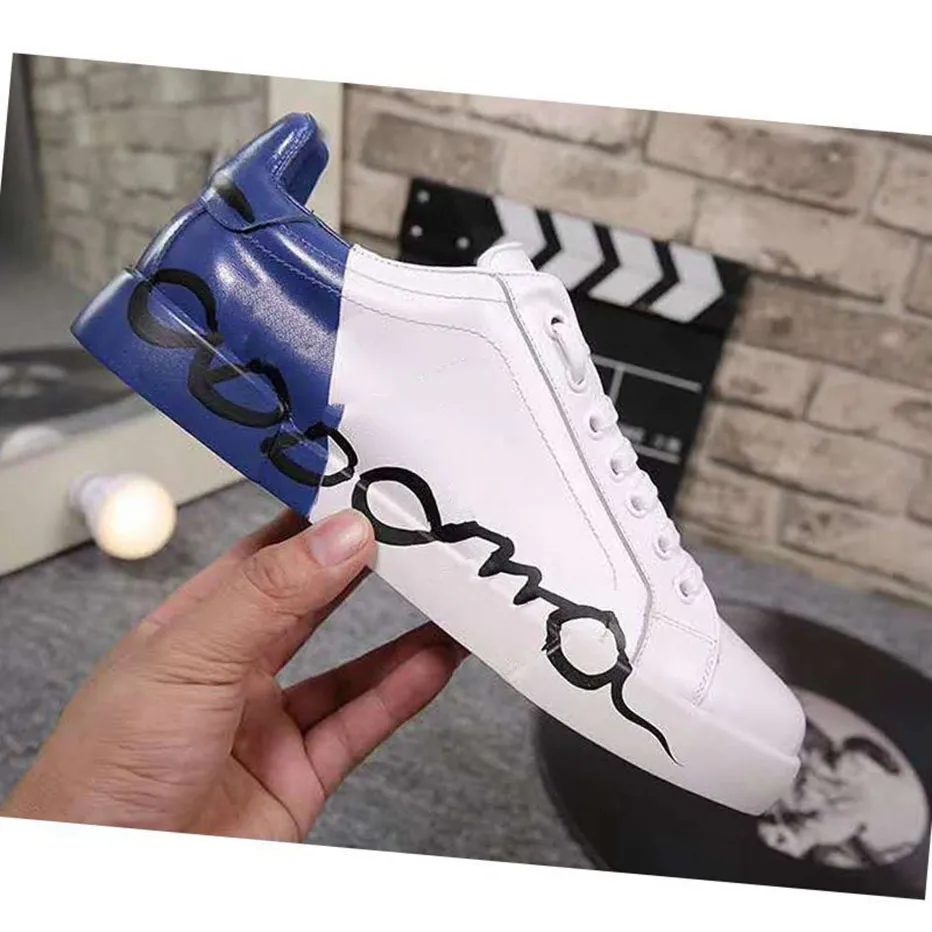 Fashion Men Designer Shoes Letter Printed Leather Cloth Cool Luxury Mens  Sneakers Trainers Shoe Streetwear Outdoor For Traveling Mkjkm00002 From  76,77 € | DHgate