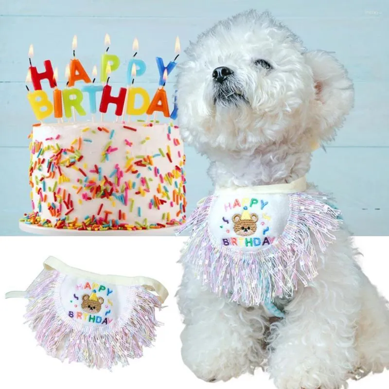 Cão vestuário divertido animal de estimação bandana resistente a rasgos confortável respirável festa gato suprimentos filhote de cachorro cachecol vestir-se aparência