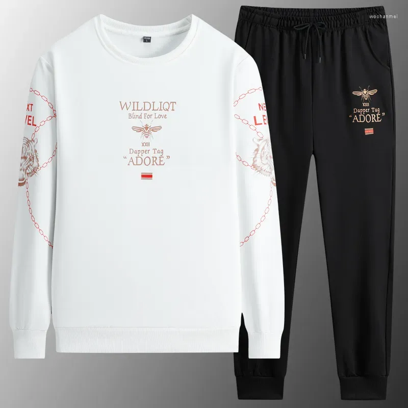 مسارات الرجال لمطابقة العلامة التجارية للعلامة الرياضية البطيئة المشي  الأزياء للبلوزات سروال Sweatshirt 2 قطعة من 88.3ر.س | DHgate