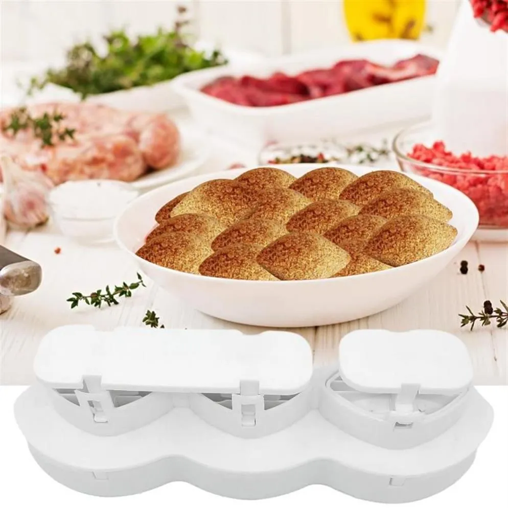 Festa Favor 2021 Manual Meatball Maker Kibbeh Express Plus Rolls Meatloaf Mold Picado Processador Bolo Sobremesas Home Kitchen Tools305D