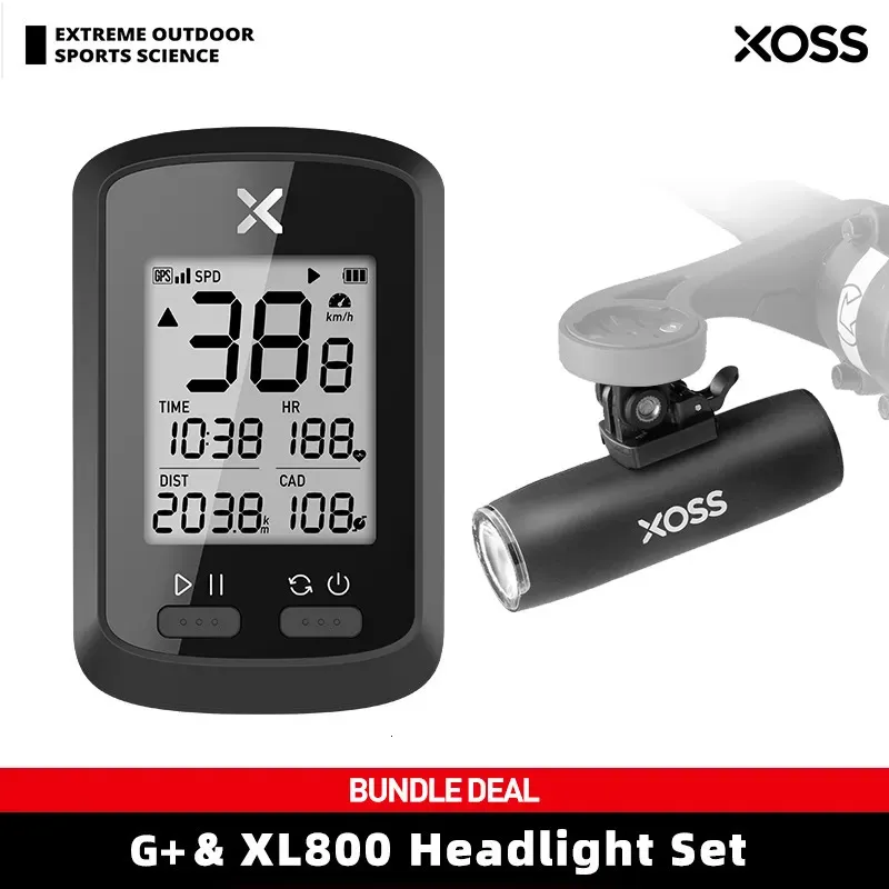 Cykeldatorer Xoss G Plus GPS -cykeldator Trådlös cykelhastighetsmätare Väg cykel Vattentät Bluetooth Antcadence Speed ​​Bicycle Computer 230928