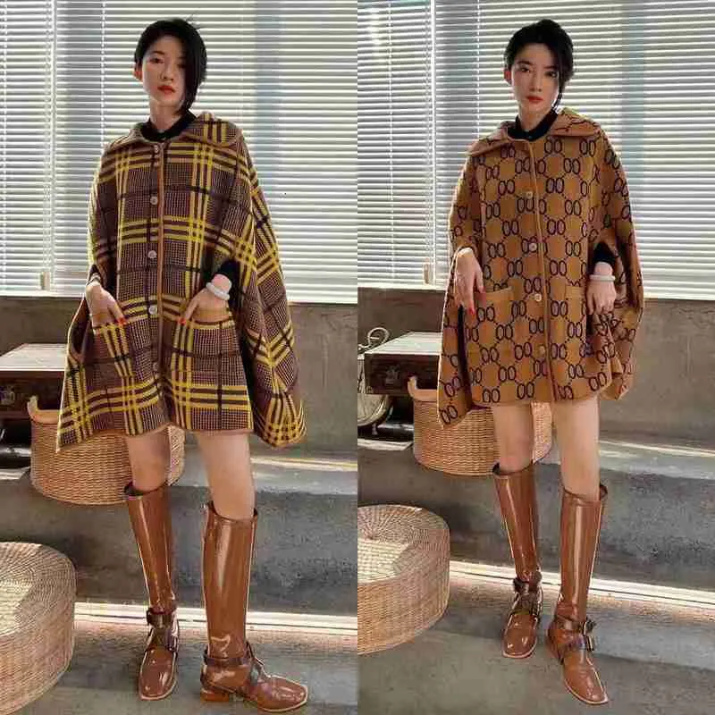Prilleurs Womens Luxury Designer Aboul Laine en laine en tricot en tricot Lettres complètes Les deux côté utilisent la veste de la mode décontractée de streetwear talon
