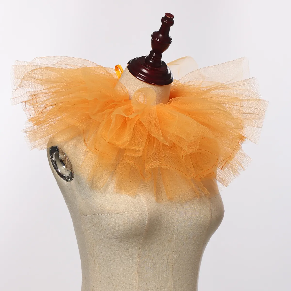 Colorful Clown Neck Ruff Collar, Satin Halloween Cosplay Accessory ...