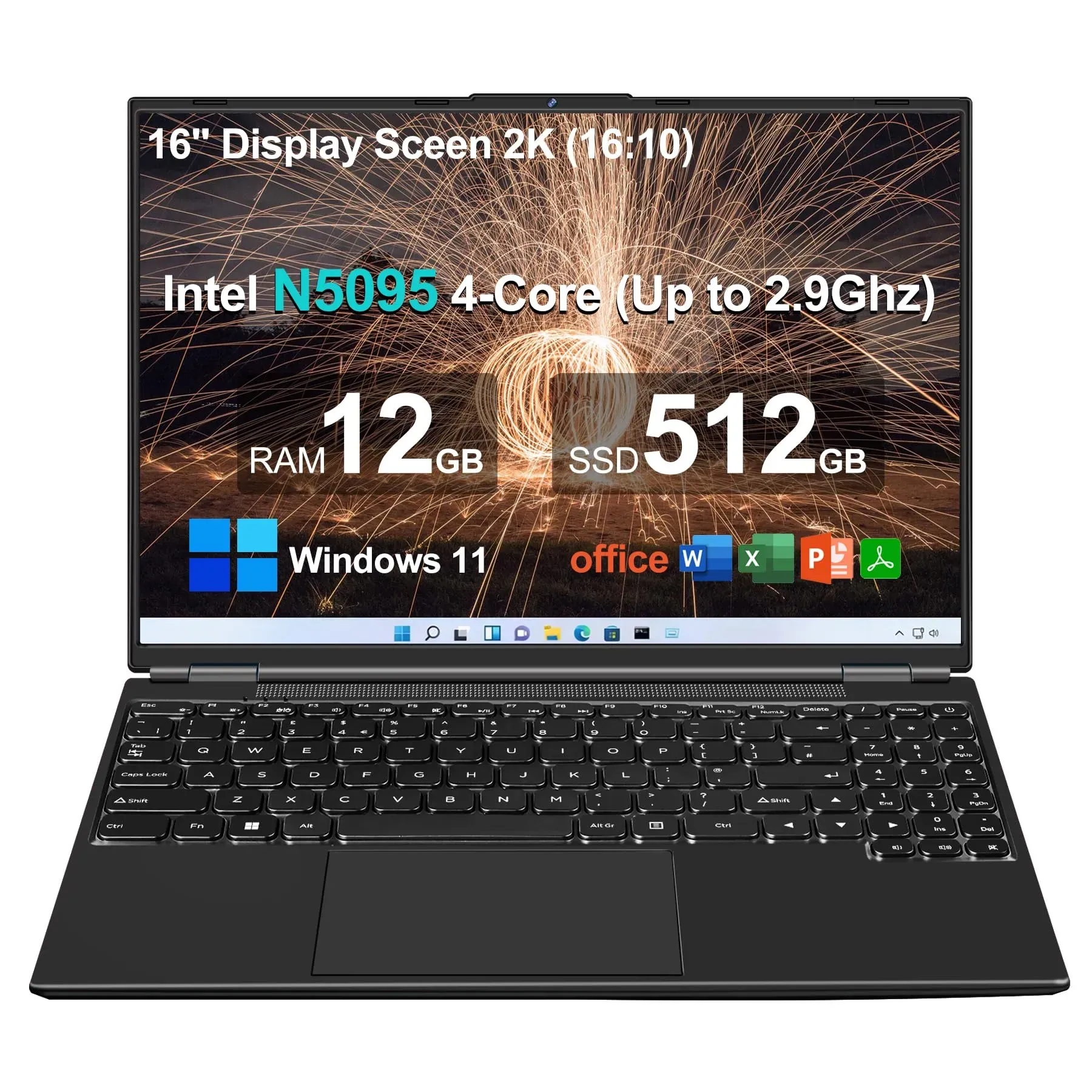 CRELANDER 16 Mediamarkt Laptop With Intel Celeron N5095 12GB RAM