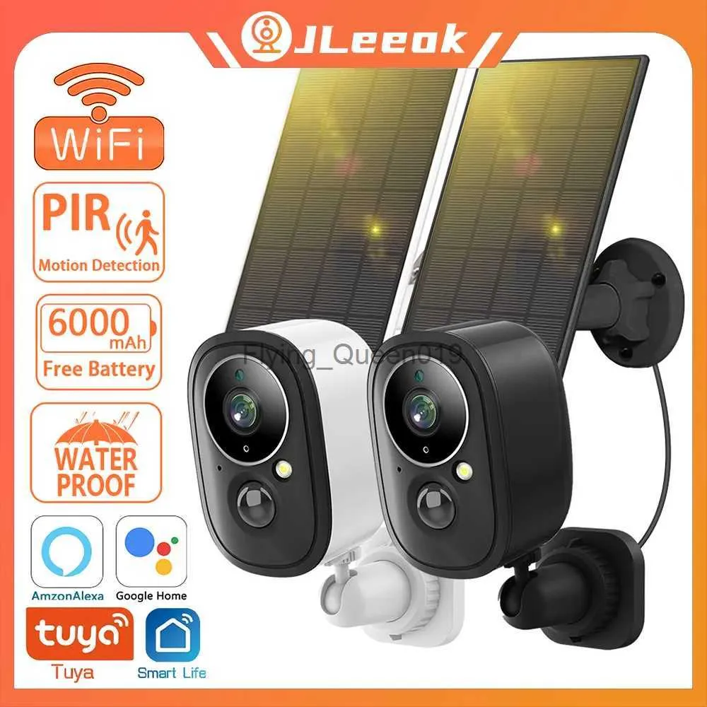 CCTV Lens JLeeok 5MP WIFI Solar Outdoor Camera PIR Motion Detection Battery Security CCTV Wide 135 Angle Surveillance Camera Tuya YQ230928