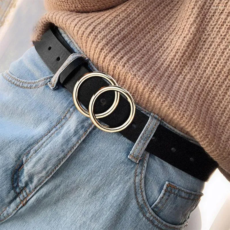 Women Casual Metal Buckle Belt - Negative Apparel