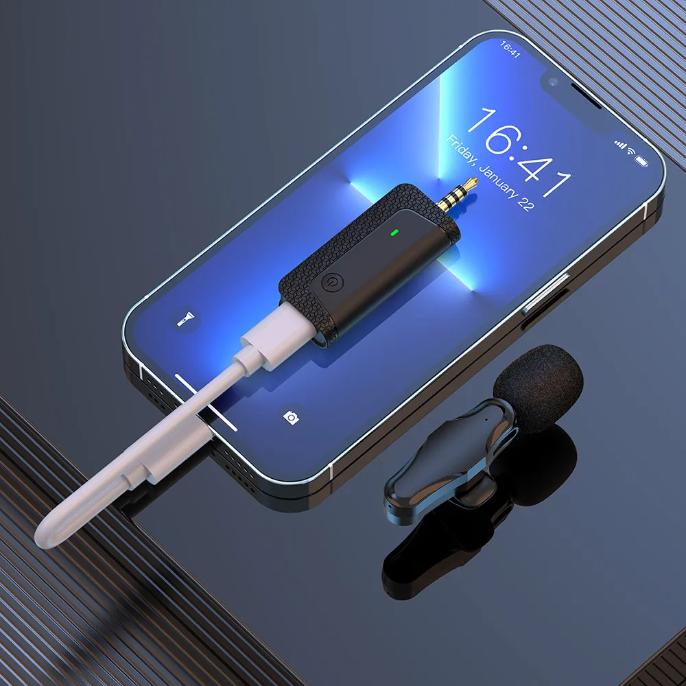 Microfono Lavalier Wireless Doppio - Con Ricevitore Per Camera, PC, Smartphone E Riduzione Rumore - Foto 13