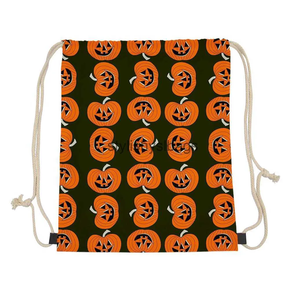 TOTES TORB WADSTRING HALLOWEEN DYMPKING PAINTING Prezent Tag Tag Bag Portable Portable Packaging Bag24stylishyslbags