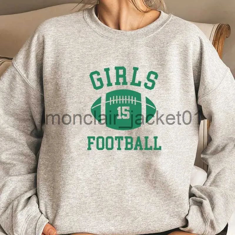 Kvinnors hoodies tröjor vänner tröja kvinnor rachel gröna flickor fotboll crewneck sweatshirt vänner tv -show långärmare vårkläder J230928