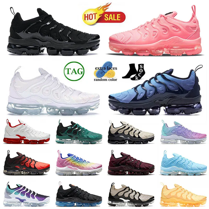 Big Size 13 Mens Running Shoes Plus Tn Triplo Preto Branco Obsidian Bubblegum Homens Mulheres Atlanta Legal Cinza Tns Tênis Bola Uva Treinadores Sapatilhas 36-47