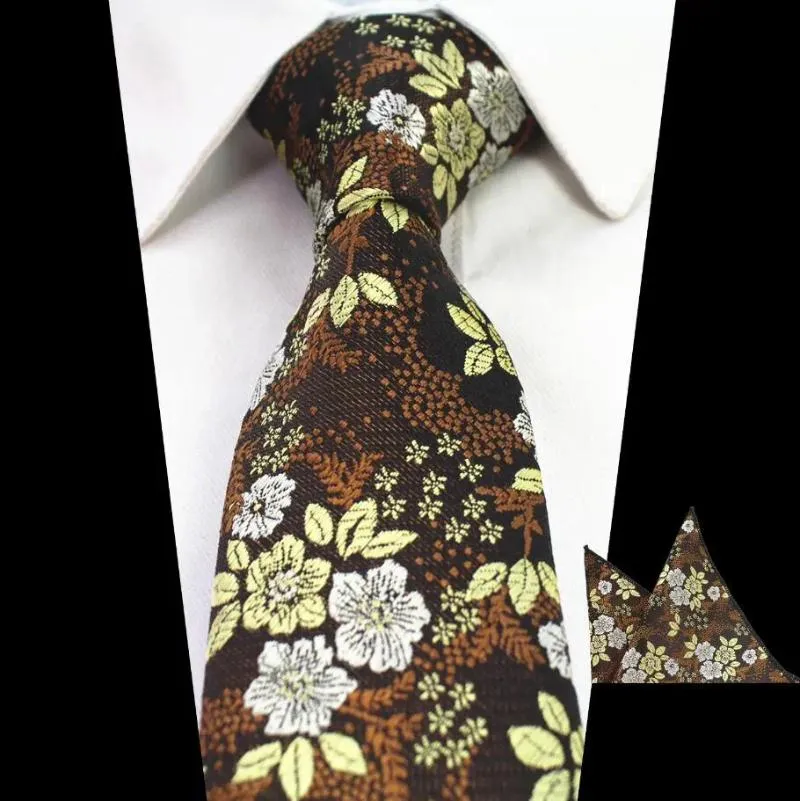 Ricnais 2023 Silk Mens Tie Set With Mens Spotted Handkerchiefs