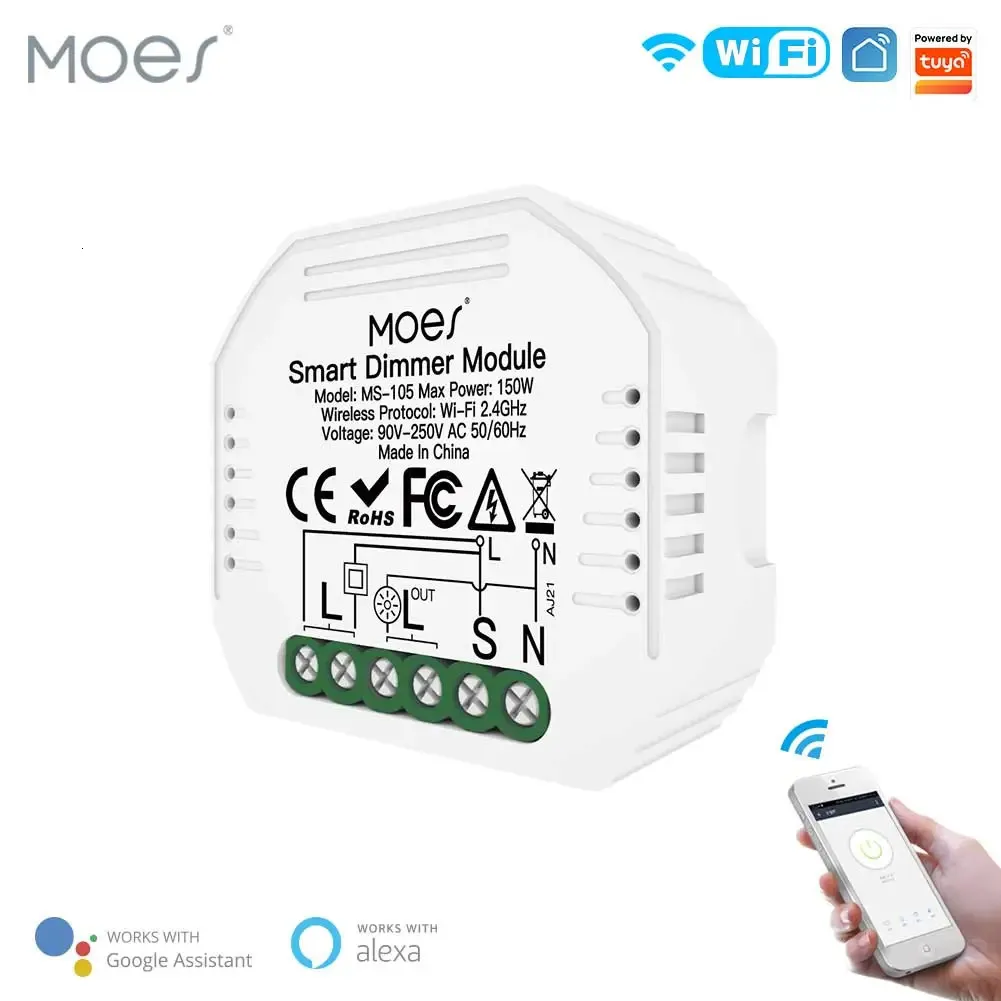 기타 전자 장치 DIY Smart Wifi Light LED Dimmer Switch Lifetuya App 원격 제어 12 Way With Alexa Echo Google Home 230927