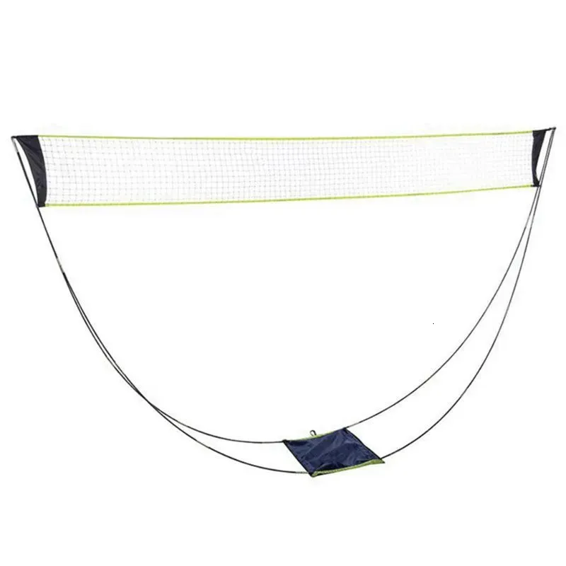 Conjuntos de badminton ao ar livre rede de vôlei dobrável suporte de tênis ajustável pólo para grama de praia ao ar livre f2tc 230927