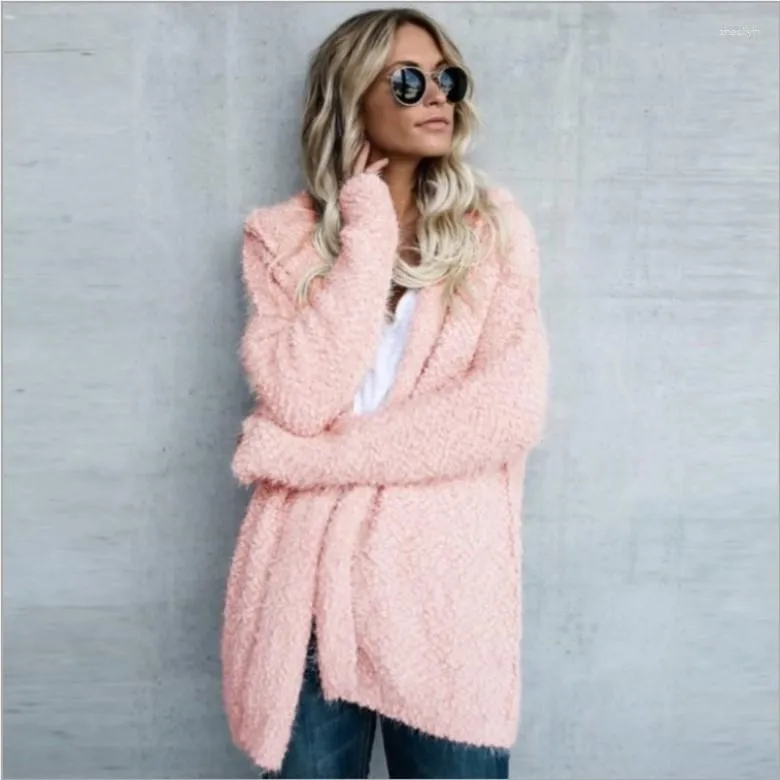 Fuzzy top sweater coat