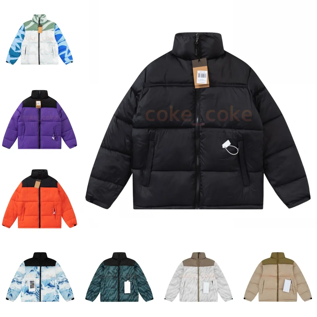 Men's Down Parkas Mens Winter Jacket Puffer Jackets Women Hooded Letter Embroidery Coat North Warm Face Outwear Multiple Colour Outerwear Asian Size M-2xl
