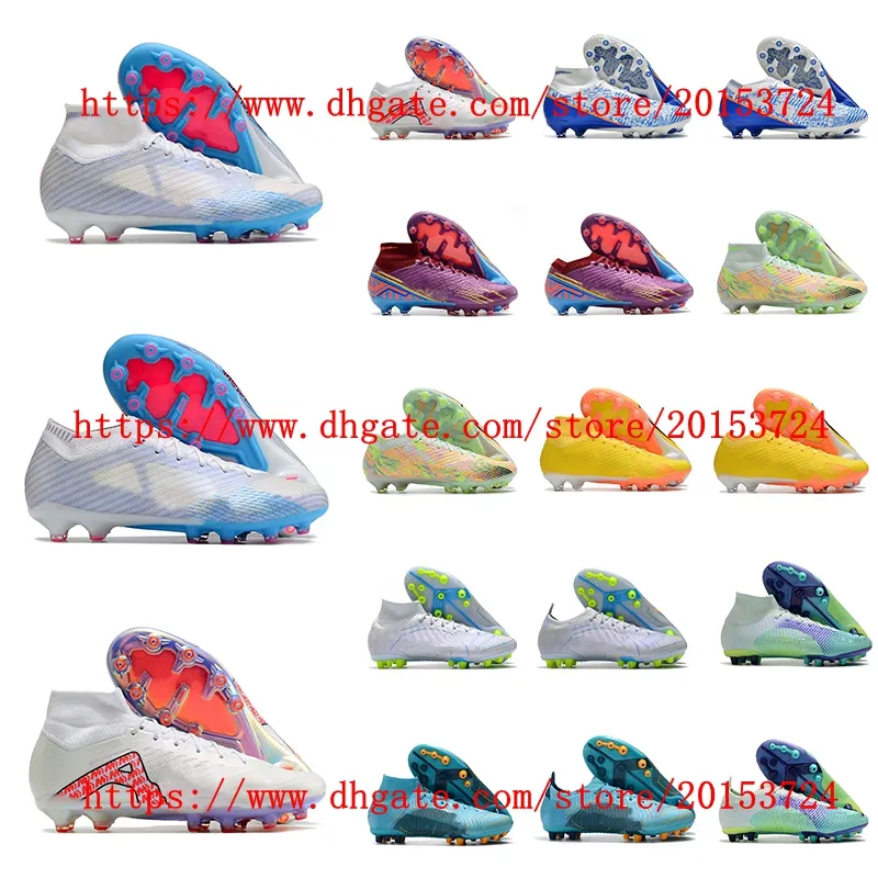 Scarpe da calcio arrivo tacchetti da uomo Zoom Mercurial Superfly IX Elite AG scarpe da calcio scarpe da calcio Scarpe da ginnastica Firm Ground