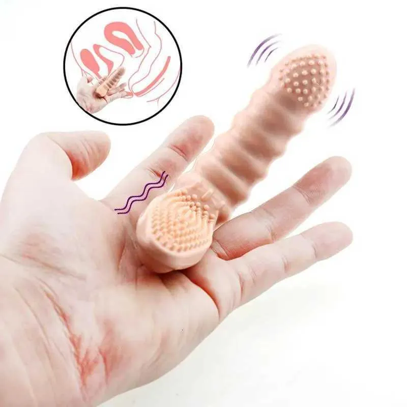 Sex Toy Massager Finger Vibration G-Spot Toys For Couples Mens Kvinnor Klitoris Stimulering Sexiga förnödenheter Masturbators Vuxen Games 18