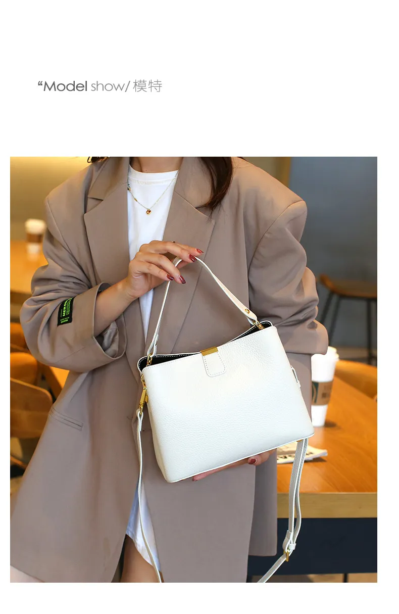 2024 TOIP 여성 패션 가방 숄더백 디자이너 핸드백 퀼트 가죽 아이어 토트 디자이너 큰 지갑 개비 핸드백 지갑을 가진 고급 쇼핑객 가방