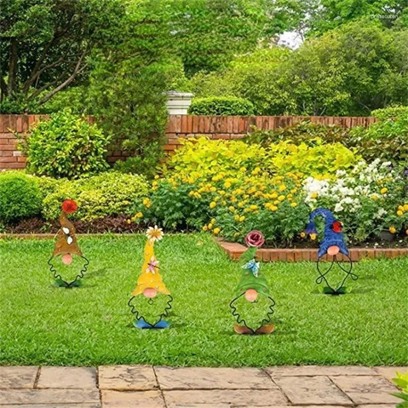 庭の装飾メタルノーム3D昆虫蝶の装飾屋外の芝生の地面の装飾屋外（中空装飾1PCS）