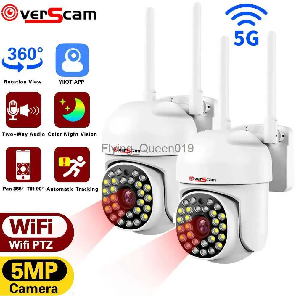 Obiettivo CCTV Telecamere di sorveglianza WiFi 5G Telecamera IP da 5 MP HD 1080P IR Visione notturna a colori Protezione di sicurezza Motion CCTV Camma esterna YIIOT YQ230928