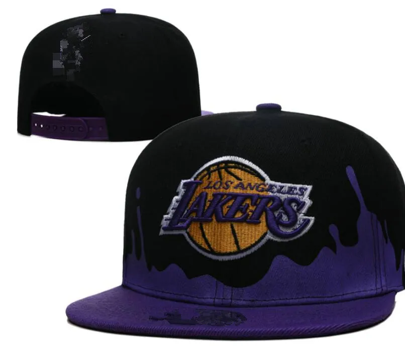 2023 Basquete Americano Los Angeles LAL Snapback Chapéus 32 Equipes Designer de Luxo HOU OKC PHI LAC Casquette Chapéu Esportivo Strapback Snap Back Ajustável Cap A5