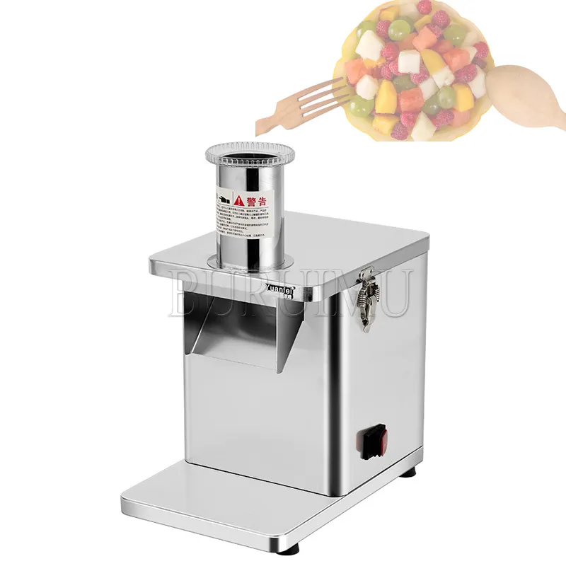 Elektryczna maszyna do krojenia 220 V komercyjne marchewki warzywa pokrojone w kostkę granulki Automatyczne maszyny do niszczenia ziemniaków