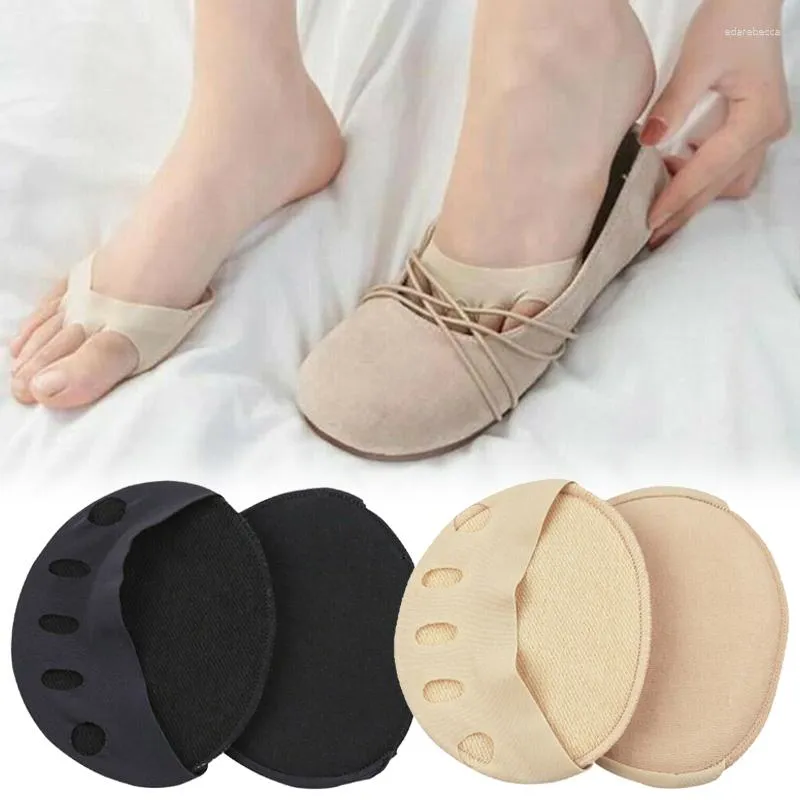 Chaussettes pour femmes 10 paires/lot coussinets d'avant-pied pour talons hauts, demi-semelles à cinq orteils, soins professionnels des pieds, soulagement de la douleur des pieds, massage Toe Pad