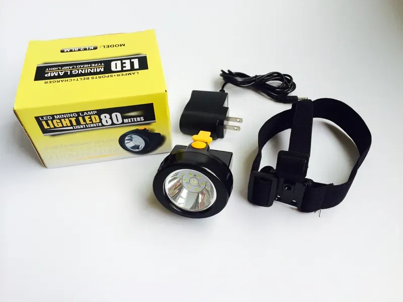 KL2.8LMB Wireless Cordless LED Mining Headlamp Hunting Cap Lamp Camping Light