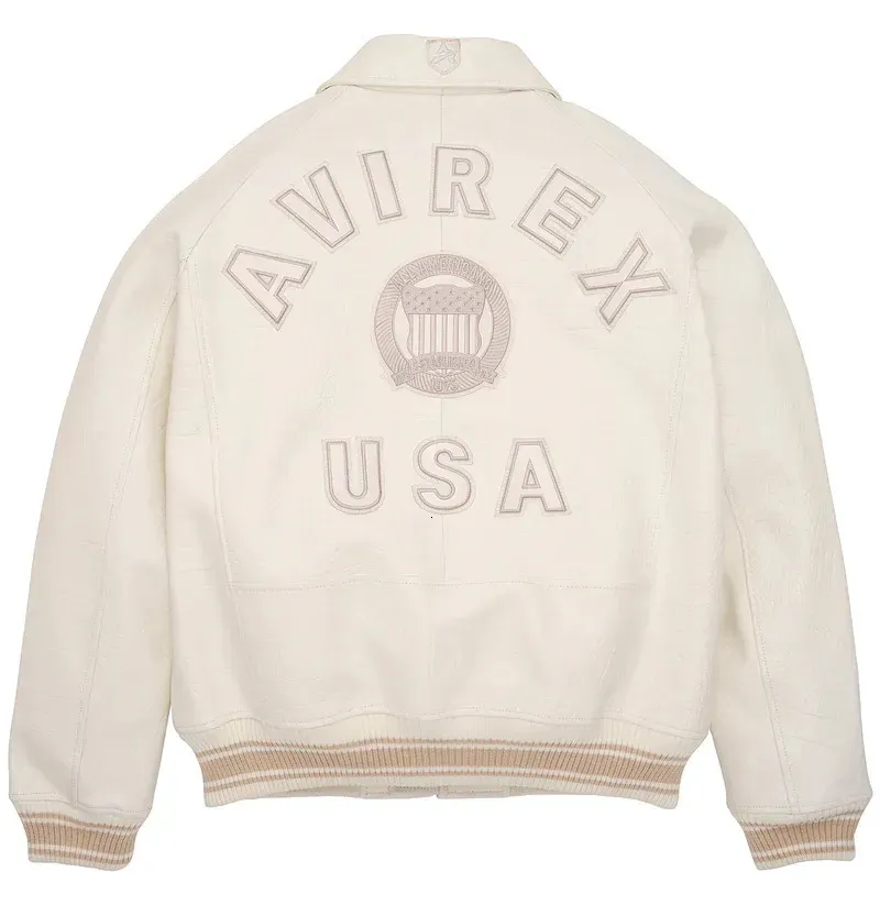 2024 Mens French Lamb Leather Avirex Leather Jacket America Size Original Iconic Military Bomber Avirex Leather Jacket From Cong02 448.7 DHgate.Com