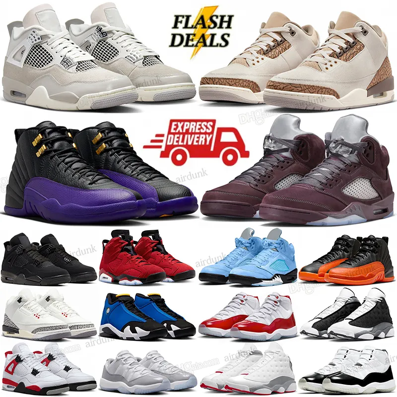 Hot Jumpman 4 11 3 5 6 Chaussures de basket-ball Militaire Black Cat Thunde Oreo 4s Cherry Cool Grey Frozen Moments 11s White Cement 5s 6s Palomino 13s Baskets de sport