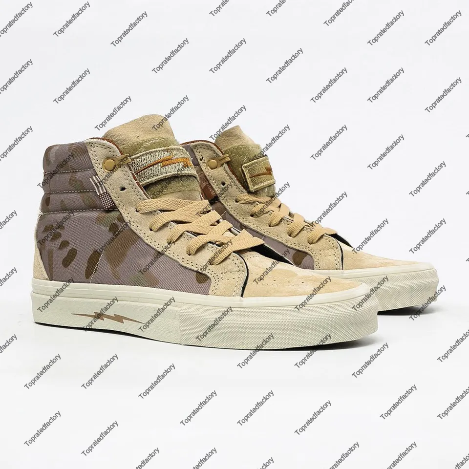 DEFCON Notchback Pro Multicam Arid Sapatos de skate para homens Bota de skate masculina Botas de skate femininas Sapato esportivo feminino Tênis de lona masculino VN000OK4KV0