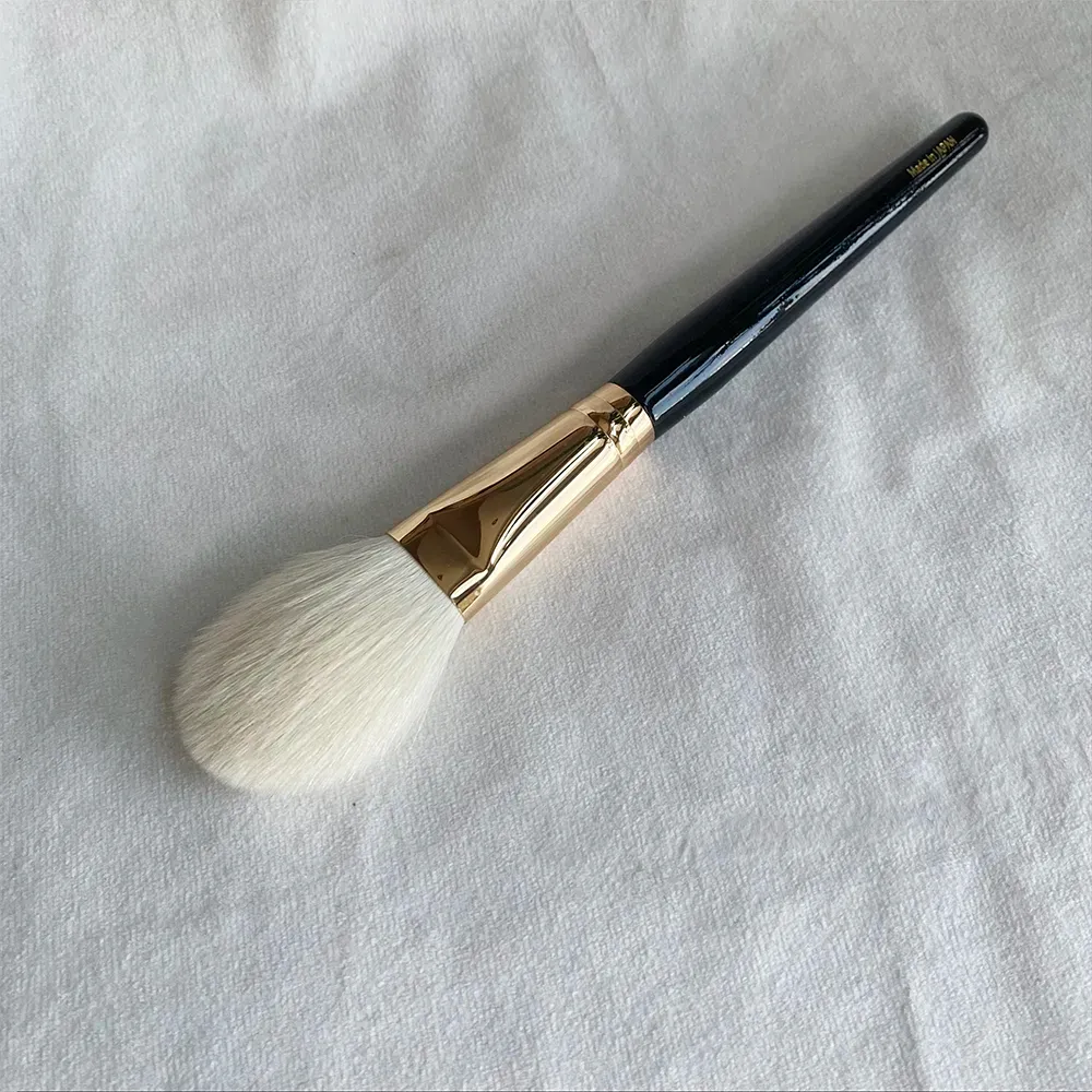 Cosmetic Brush Set Premium Goat Hair, Gold Accents, Face