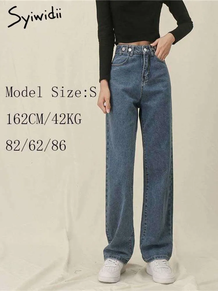 Syiwidii Gray High Waisted Denim Joggers For Women Lace Up Bootstrap Small  Button, Full Length, Straight Fashion From Westlakestore, $785.14