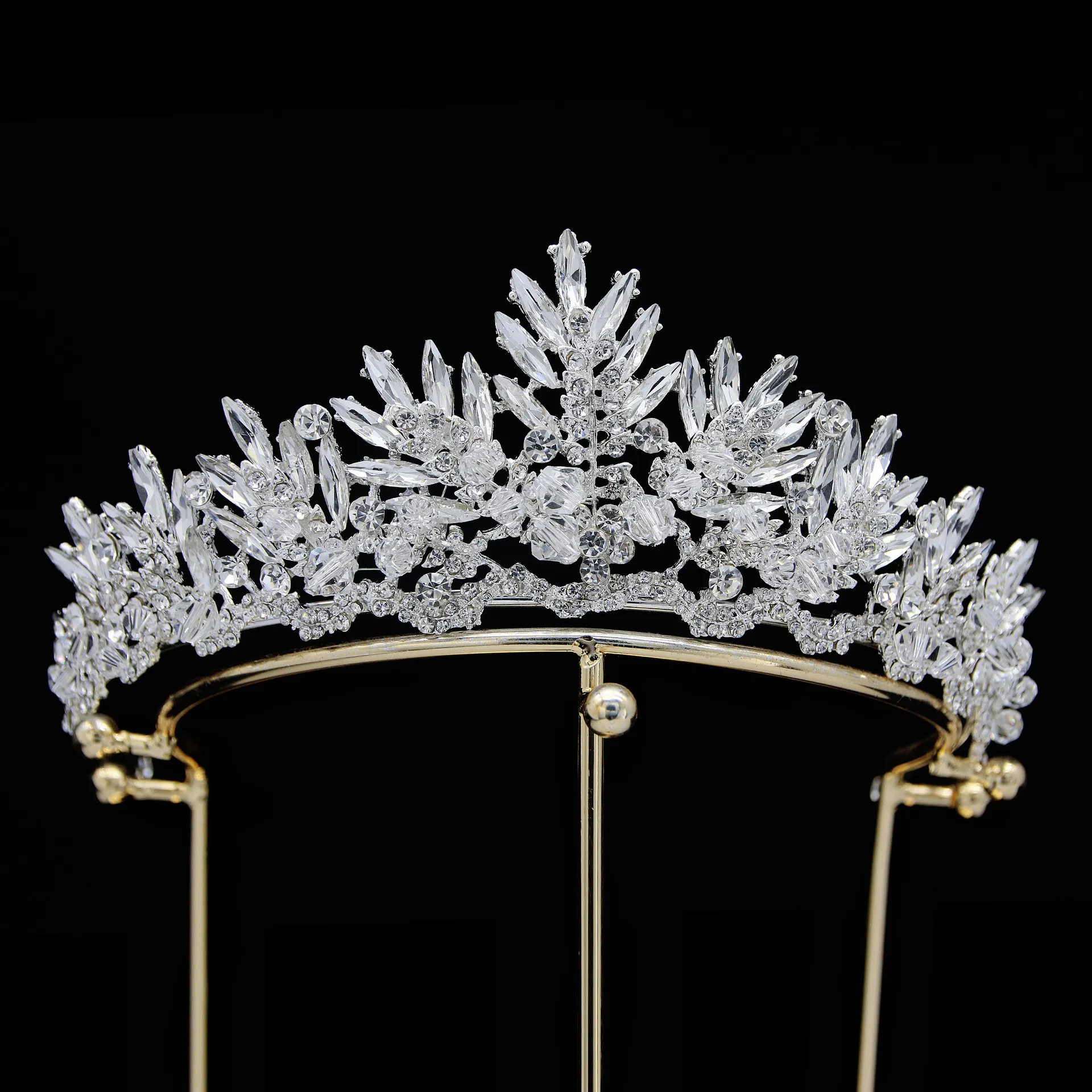 Tiaras de noiva com cristais de oito cores, para casamento, coroa de princesa, noivado, tiara para mulheres, queen zc, faixa de cabeça SPBH2302