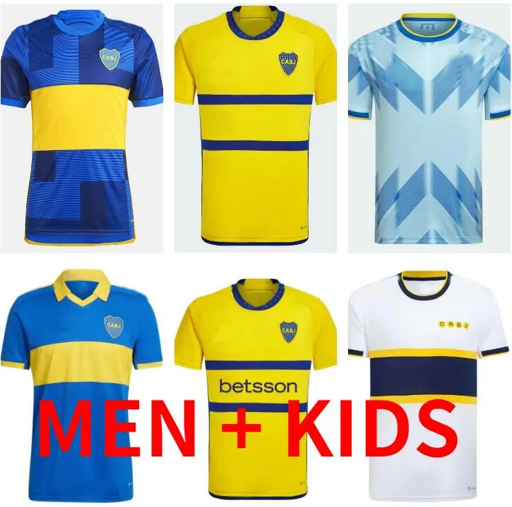 2023 2024 Boca Juniors soccer Jerseys VILLA SALVIO Men kids Benedetto Salvio camisa de futebol 23 24 football shirt TEVEZ CARLITOS MARCOS ROJO VAZQUEZ CAVANI