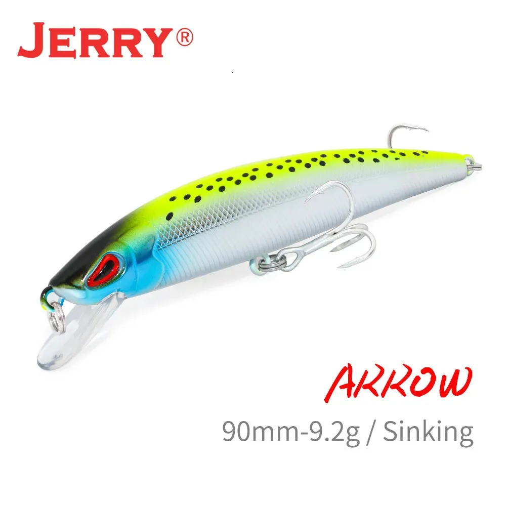 Baits Lures Jerry Sinking Minnow Fishing Lure Freshwater Saltwater Baits  For Bass Pike 9cm UV Color Rattling Hard Baits 230927 From Wai05, $8