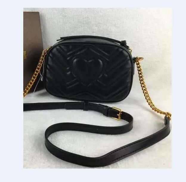 Heet verkoop designer schoudertassen portemonnees luxe lederen handtas voor vrouwen zwarte portemonnees tas keten bakken handtassen G032