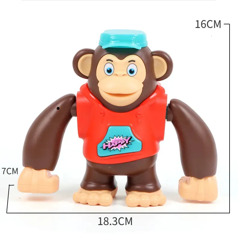 Intelligenzspielzeug Krabbelführer für Kinder, Spielzeug wird tanzen, Gorilla, Jungen und Mädchen, Puzzle, Früherziehung, Singen, Baby, Weihnachtsgeschenke, elektrisches Spielzeug 230928