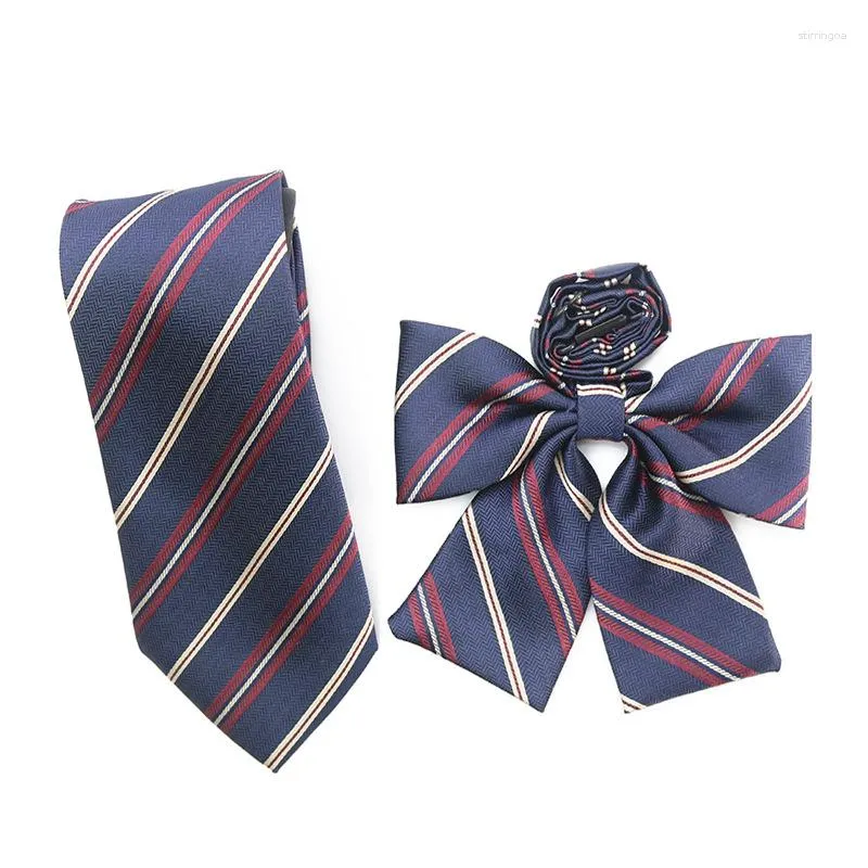 Strikjes Sailor Stripe JK Uniform Effen Kleur Tie Meid Jurk Bowtie Leuke Student T-shirt Dameskleding Accessoires