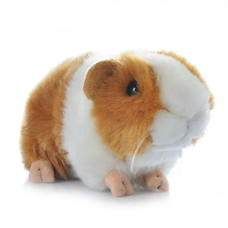 Plush Dolls Real Life Two Color Guinea Pig Plush Toy Lifelike Mouse Rats Stuffed Animal Toys Birthday Educational Gifts For Kids 230927