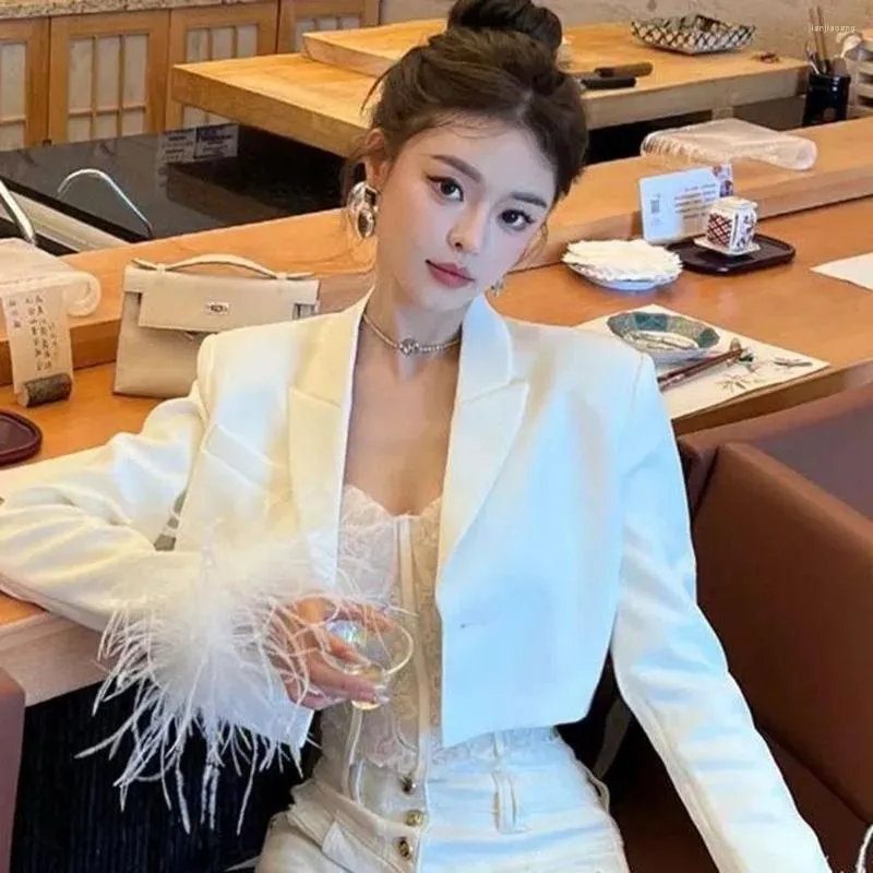 Feather suit jacket 2025