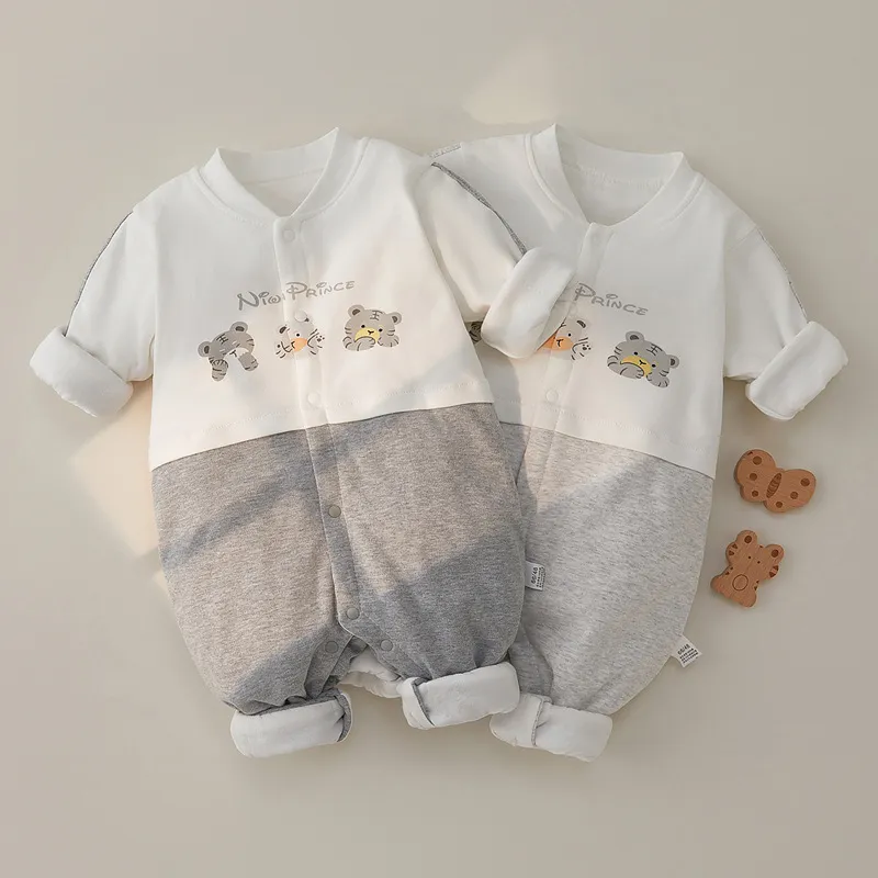 Детский тонкий хлопковый комбинезон, осенне-зимняя детская хлопковая термокуртка из чистого хлопка, детская одежда